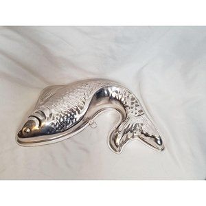 Vintage Copper Fish Mold Pan 12 Inches Hong Kong